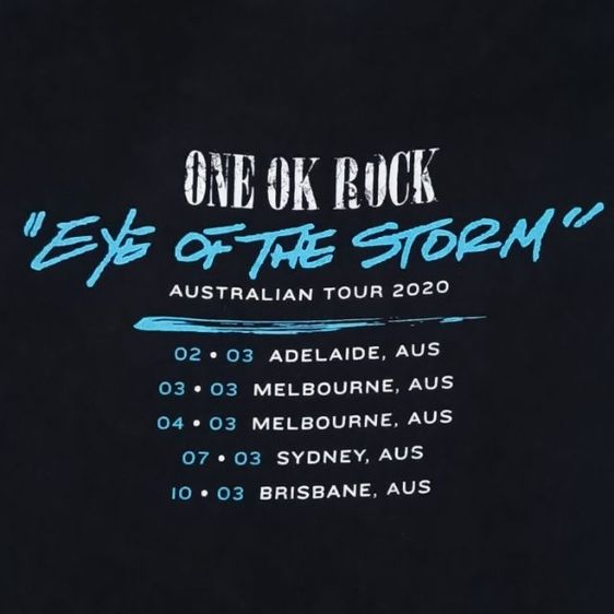 เสื้อวง ONE OK ROCK: Eyes of the Storm ทัวร์ออสเตรเลีย 2020 รูปที่ 5