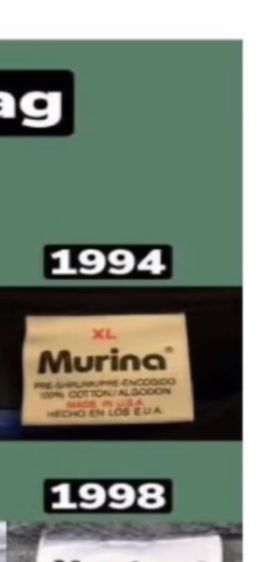 เสื้อวินเทจ ป้ายmurina 90 รูปที่ 4