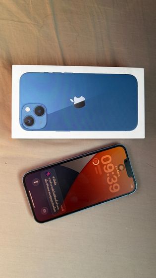 iphone13 ความจุ 128GB สีน้ำเงินหรู 9,650 บาท ใช้งานปกติไหลลื่น แถมสายชาร์จ เคส ฟิล์มกันเสือก พร้อมส่งฟรีทั่วประเทศ (มีริวิววิดีโอด้านล่าง)