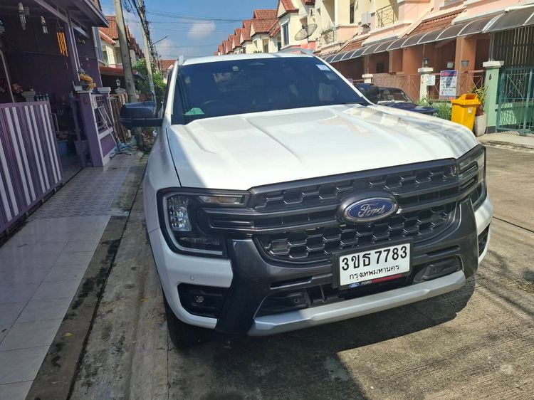รถ Ford Ranger 2.0 Bi-Turbo Hi-Rider Wildtrak สี ขาว