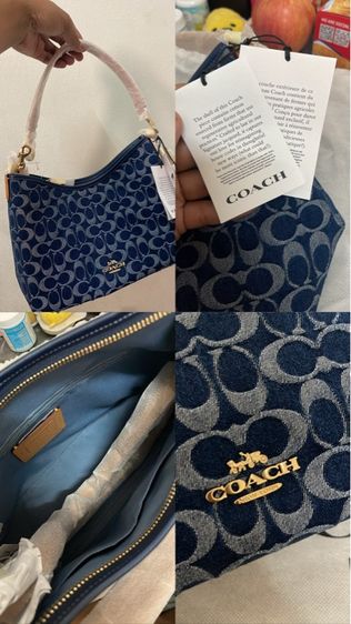 Coach Teri Hobo Denim รูปที่ 6