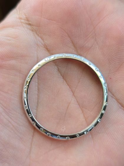 ขอบเพชร Rolex ทองคำขาว 