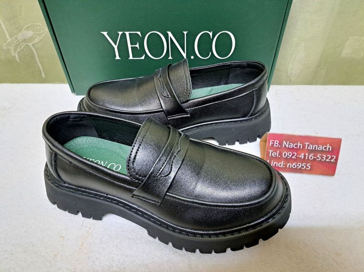 ขายรองเท้า YEON.CO LOAFER BLACK รองเท้าหนัง PU เบอร์ 38 (ใหม่) ใส่ได้ทั้ง ช-ญ รูปที่ 3