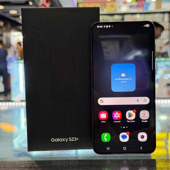 Samsung S23 Plus 5G สีดำ เครื่องศูนย์ สภาพสวยมาก จอ6.6นิ้ว แรม8รอม256 Snap8 Gen2 กล้อง50ล้าน(3ตัว) ครบยกกล่อง🔥🔥