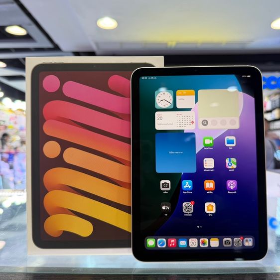 Apple 128 GB iPad mini7 128GB WiFi เครื่องศูนย์ โมเดลTH สภาพสวยมากๆ จอ8.3นิ้ว ชิป A17 Pro สุขภาพแบต100(รอบชาร์จ13) ประกันศูนย์ยาวๆ🔥🔥