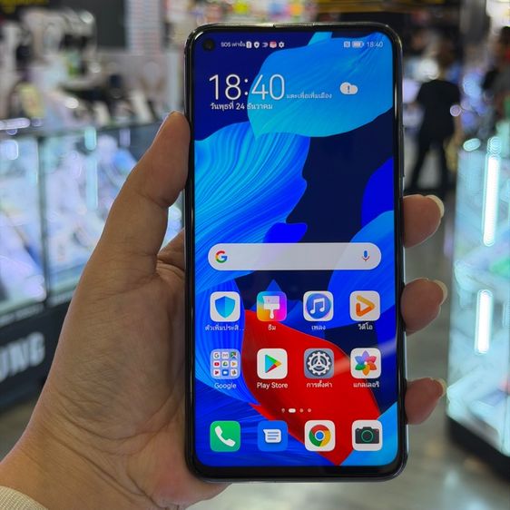 Huawei Nova 5T สีดำ เครื่องศูนย์ สภาพสวยมาก จอ6.26นิ้ว แรม8รอม128 Kirin980 กล้องหลัง48ล้าน(4ตัว)🔥🔥