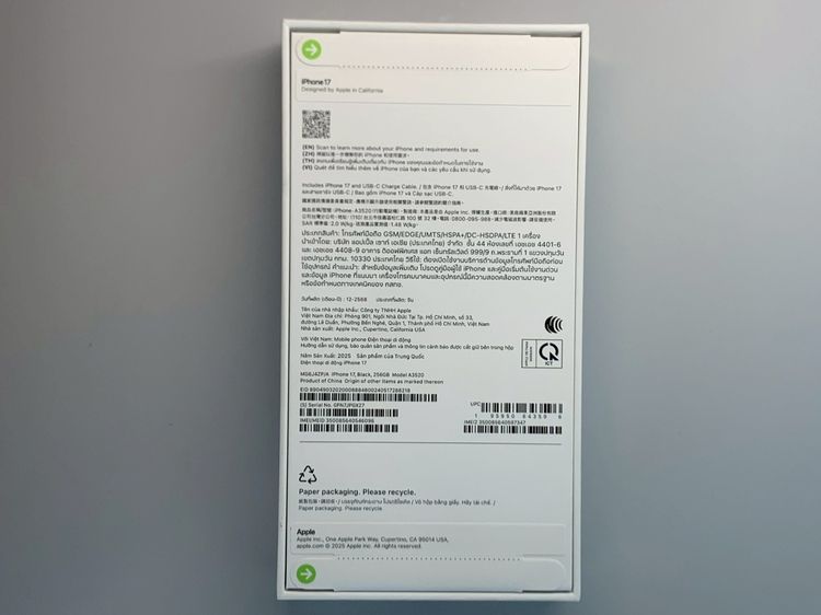 iPhone 17 128GB Mist Blue,Black รูปที่ 6
