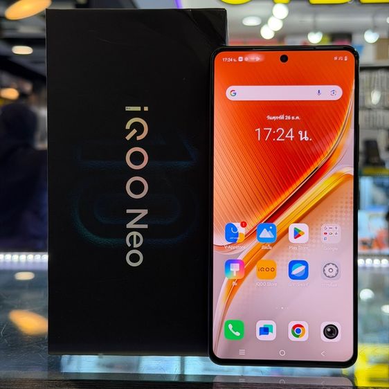 IQOO Neo10 5G สีดำ เครื่องศูนย์ สภาพสวยมากๆ จอ6.78นิ้ว แรม12รอม256 Snap8s Gen4 กล้อง50ล้าน(2ตัว) ประกันศูนย์ยาวๆ🔥🔥