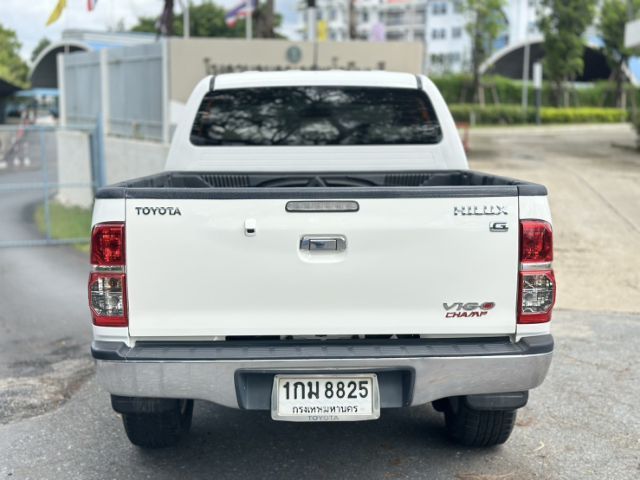 Toyota Hilux Vigo Champ 2013 Smart Cab 3.0 G Pickup ดีเซล ไม่ติดแก๊ส เกียร์อัตโนมัติ ขาว รูปที่ 3