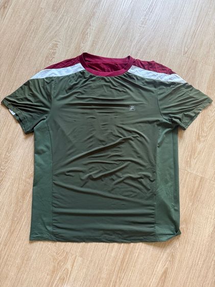 ผู้ชาย เขียว ชุดออกกำลังกาย Fila เสื้อออกกำลังกาย