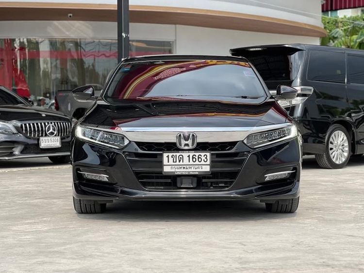 Honda Accord 2020 2.0 Hybrid Tech Sedan ไฮบริด ไม่ติดแก๊ส เกียร์อัตโนมัติ ดำ รูปที่ 2