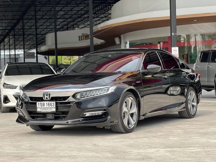 Honda Accord 2020 2.0 Hybrid Tech Sedan ไฮบริด ไม่ติดแก๊ส เกียร์อัตโนมัติ ดำ รูปที่ 3