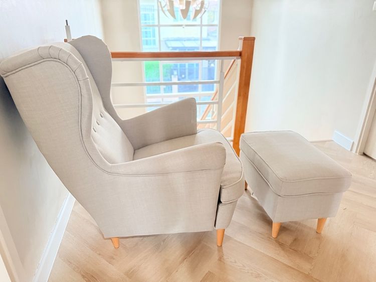 Sofa Armchair IKEA  สีเทาผ้า ใหม่มาก  รูปที่ 4