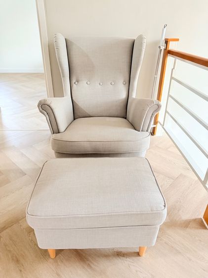 Sofa Armchair IKEA  สีเทาผ้า ใหม่มาก  รูปที่ 5