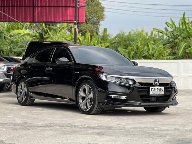 Honda Accord 2020 2.0 Hybrid Tech i-VTEC Sedan ไฮบริด ไม่ติดแก๊ส เกียร์อัตโนมัติ ดำ รูปที่ 2
