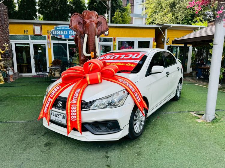 Suzuki Ciaz 2022 1.2 GL Sedan เบนซิน ไม่ติดแก๊ส เกียร์อัตโนมัติ ขาว รูปที่ 3
