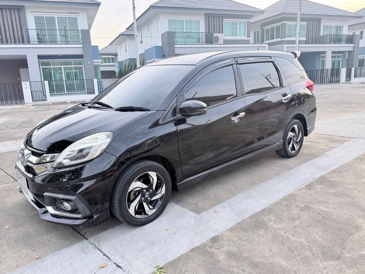 Honda Mobilio 2014 1.5 RS Sedan เบนซิน ไม่ติดแก๊ส เกียร์อัตโนมัติ ดำ รูปที่ 3