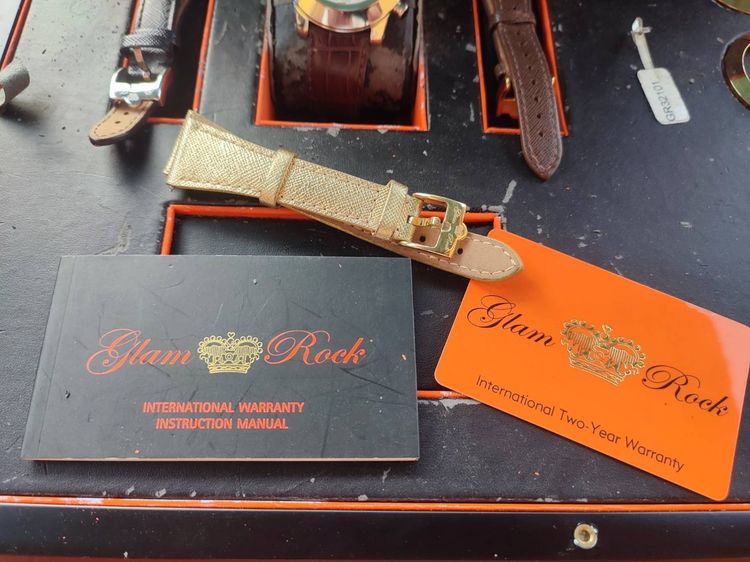 Glam Rock Miss Miami Beach GR32101 Women’s Orange Watch 100M Swiss Quartz รูปที่ 4