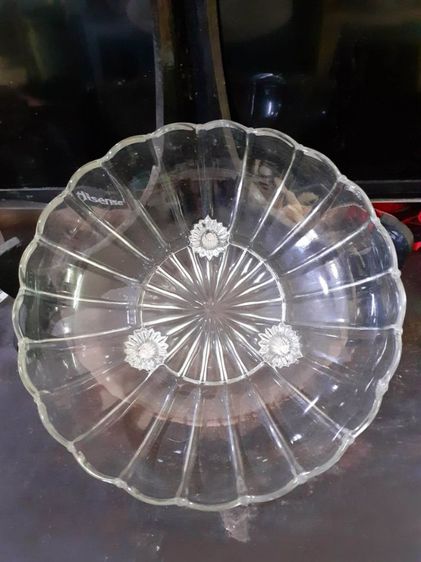 ชามแก้วใหญ่มีขา ของเก่า รูปที่ 3