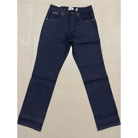 WRANGLER TEX46 มีไซส์ 31,32,33,34,36,38 กางเกงยีนส์ผู้ชาย ผ้าดิบหนังไก่ เอวกลาง ทรงกระบอก ยีนส์ไม่ยืด แรงเลอร์ สียีนส์ แท้ ส่งฟรี รูปที่ 3
