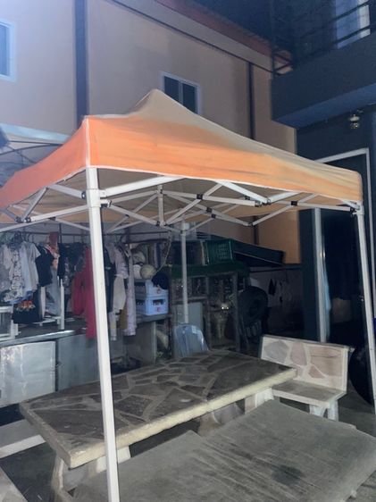 เต๊นท์2x2เมตรโครงเหล็กอย่างหนารุ่นใหม่สีเทา รูปที่ 2