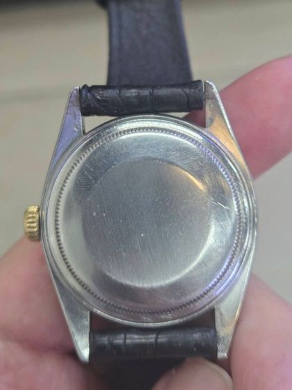 vintage Rolex datejust16013หน้าลายผ้าขอบเพชรออโต้2จังหว่ะไม่มีกล่องใบ รูปที่ 4