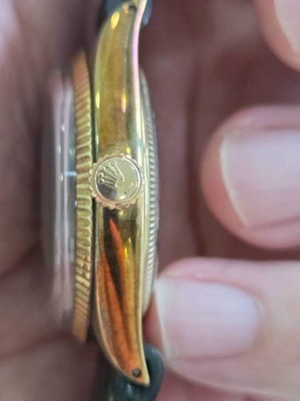vintage rolex6567เรือนทอง9kชนาด34มมเครื่องผีเสื้อออโต้หน้าเขียนใหม่ รูปที่ 2