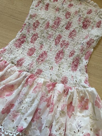 เดรสลายดอกสม็อคเอว S รูปที่ 7