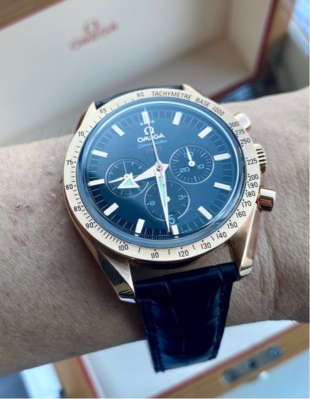 ดำ WTS OMEGA SPEEDMASTER BROAD ARROW 1957 RG18K
