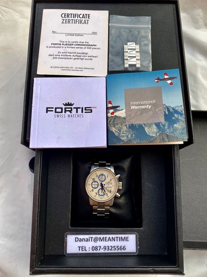 WTS FORTIS CHRONOGRAPH BLUE STEEL LIMITED 500 PCS (FULL SET) รูปที่ 4