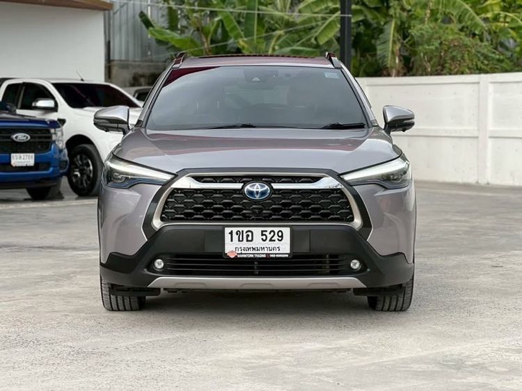 Toyota Corolla Cross 2021 1.8 Hybrid Premium Safety Utility-car ไฮบริด ไม่ติดแก๊ส เกียร์อัตโนมัติ เทา รูปที่ 2