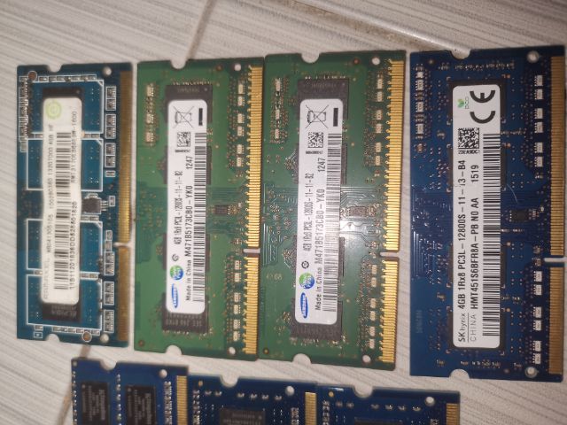 ขายเหมาแรมโน๊ต​บุ๊ค​ddr3และddr3l 4กิ๊ก