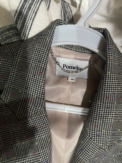 Pomelo แขนยาว เบลเซอร์สก็อตโทนเทา ไซส์ M