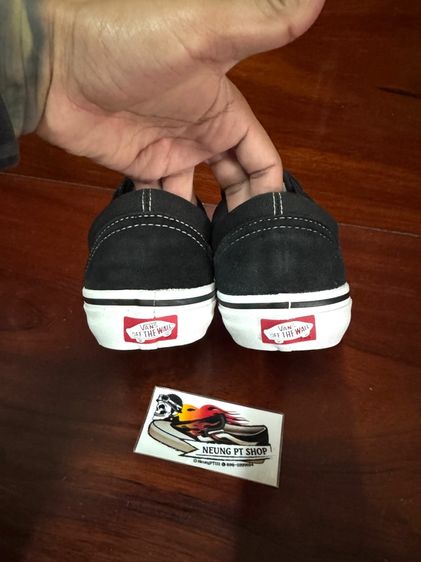 vans old skool pro velcro black white มือ 2 ราคา 990฿ (รวมส่ง ) ไม่มีกล่อง Size  9 US 42 Eur 27 Cm  สินค้า  มือ 2 สภาพดี  รูปที่ 9