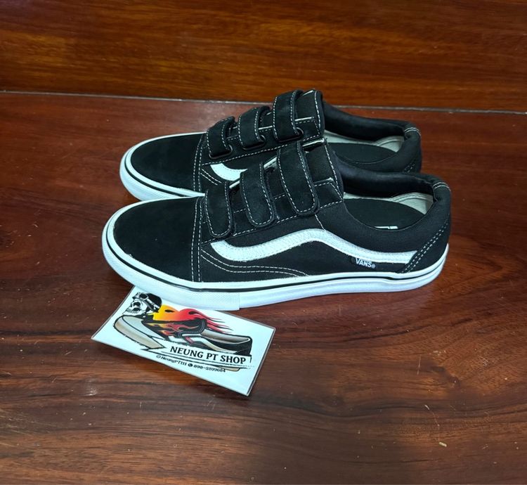 vans old skool pro velcro black white มือ 2 ราคา 990฿ (รวมส่ง ) ไม่มีกล่อง Size  9 US 42 Eur 27 Cm  สินค้า  มือ 2 สภาพดี  รูปที่ 3