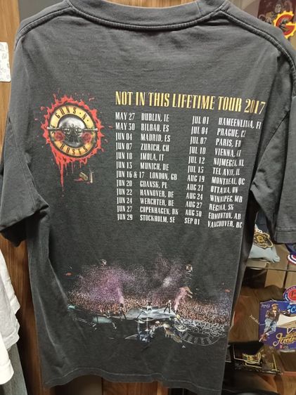เสื้อยืด Gun N' Rose Not In This Lifetime Tour  2017 รูปที่ 5