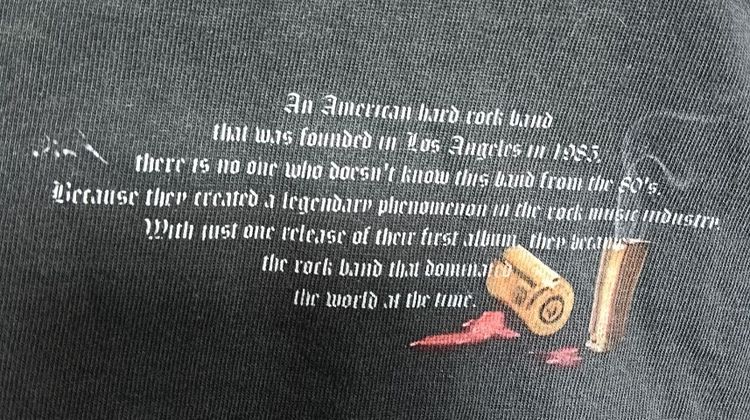 เสื้อยืด Gun N' Rose Not In This Lifetime Tour  2017 รูปที่ 3