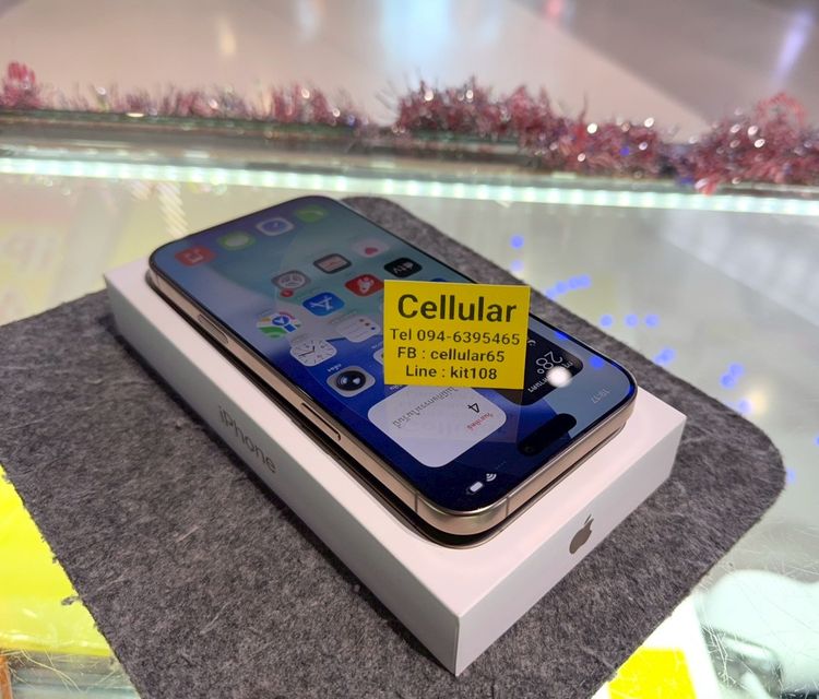 (ติดจอง)iPhone 16 Pro Max 256GB Batt98 สภาพสวยมาก เครื่องไทย ครบกล่อง รูปที่ 8