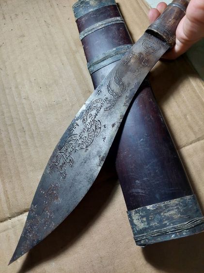 เครื่องรางมีดหมอหลวงพ่อกวยวัดโฆสิตารามใบ 9 นิ้วยาวรวม 17 นิ้ว รูปที่ 6