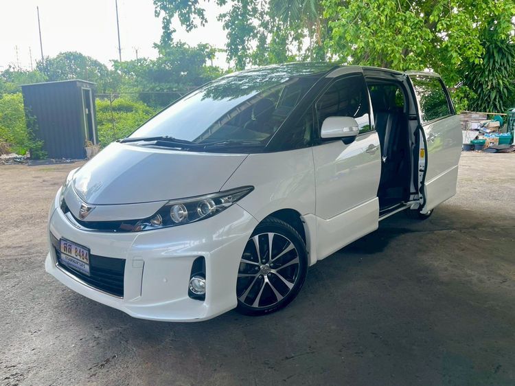 Toyota Estima 2014 2.4 Aeras Utility-car เบนซิน ไม่ติดแก๊ส เกียร์อัตโนมัติ ขาว