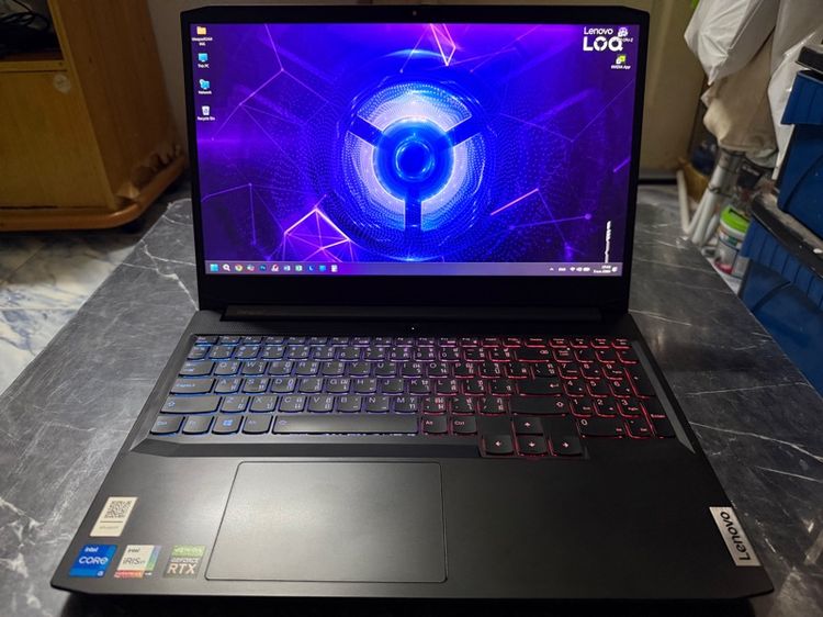ไม่ใช่ 16 กิกะไบต์ วินโดว์ อื่นๆ ขาย Note Book LENOVO IDEAPAD GAMING 3 15IHU6-82K100KKTA I5-11300H Ram 16gb RTX 3050 4 GB GDDR6 512gb 512gb SSD M.2 สภาพสวยๆ เลยครับผม