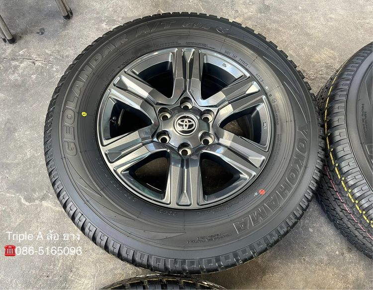 ✨ล้อแม็ก✨Toyota Revo ขอบ 17 สีเทาดำ พร้อมยางใหม่💯265-65-17 Yokohama💥ปลายปี 25💥 รูปที่ 4