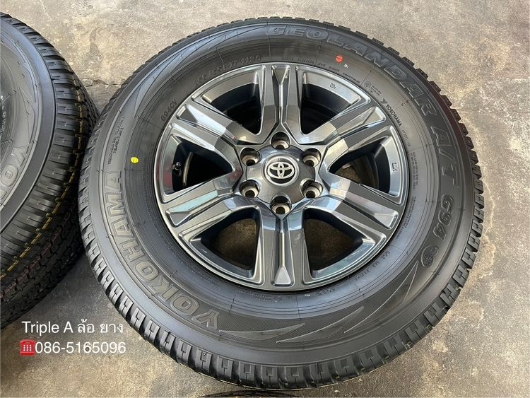 ✨ล้อแม็ก✨Toyota Revo ขอบ 17 สีเทาดำ พร้อมยางใหม่💯265-65-17 Yokohama💥ปลายปี 25💥 รูปที่ 5