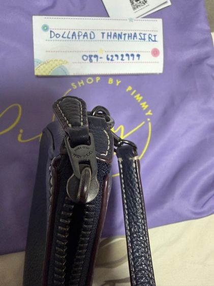 กระเป๋า Coach X Peanuts Snoopy Pebble Leather Snow Globe Nolita 19 Wristlet CE859 รูปที่ 8