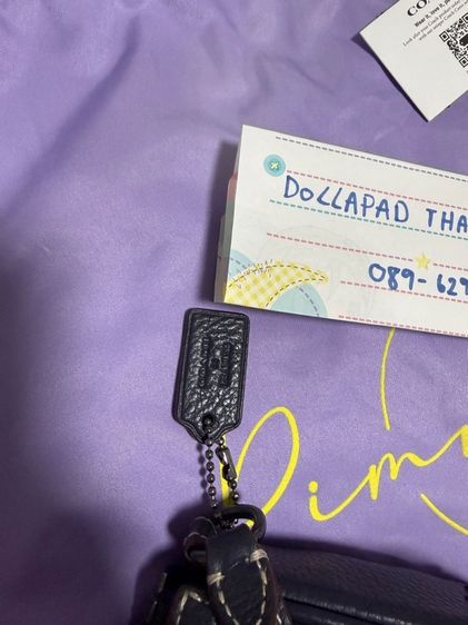 กระเป๋า Coach X Peanuts Snoopy Pebble Leather Snow Globe Nolita 19 Wristlet CE859 รูปที่ 9