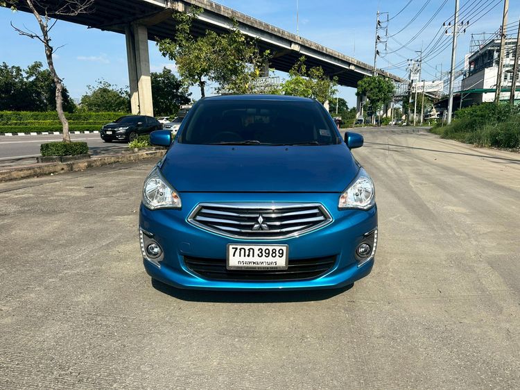 Mitsubishi Attrage 2018 1.2 GLX Sedan เบนซิน ไม่ติดแก๊ส เกียร์อัตโนมัติ น้ำเงิน รูปที่ 3