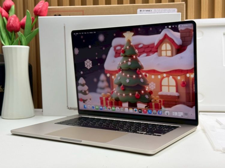 MacBook Air 15-inch M3 2024 Ram8GB SSD256GB Starlight apple care 29 November 2026 รูปที่ 2