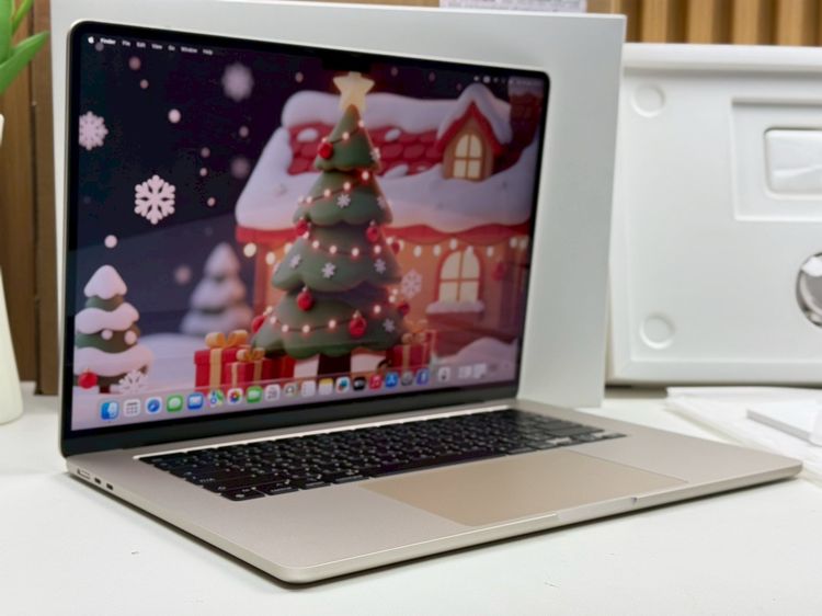 MacBook Air 15-inch M3 2024 Ram8GB SSD256GB Starlight apple care 29 November 2026 รูปที่ 3