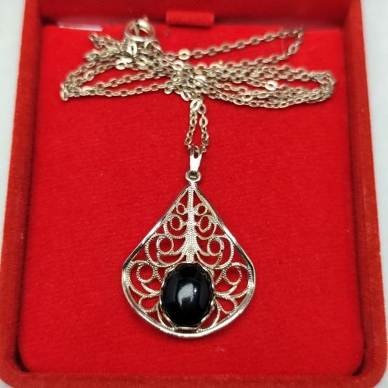 🔖สร้อยพร้อมจี้สีทองเค กปห  ของจริงสวยมาก งานจากญี่ปุ่น รูปที่ 3