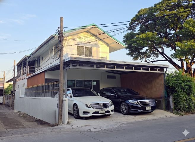 อาคาร 2 ชั้นให้เช่า ติดถนนซอยรามอินทรา 19 ขนาด 250 ตร.ม. 900 ม.จากรถไฟฟ้าสายสีชมพู เหมาะทำ สำนักงาน ร้านอาหาร ร้านกาแฟ คลินิคทำฟ้น ร้านค้า 